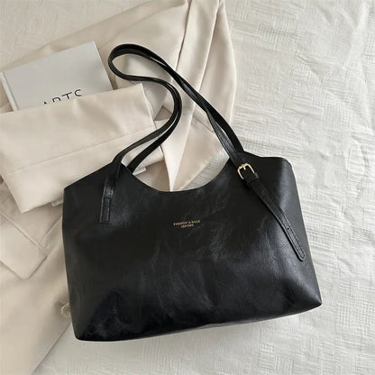Women's Retro Tote Bag Large Capacity Brown
